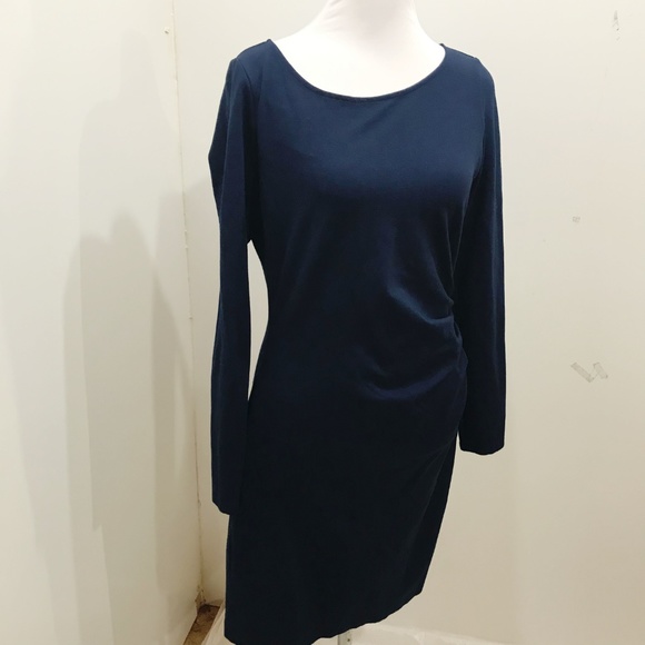 Kenneth Cole Size 12 Dress Body Con Solid Blue - Picture 4 of 7